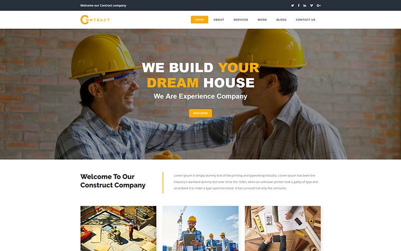 Contract Best Construction HTML5